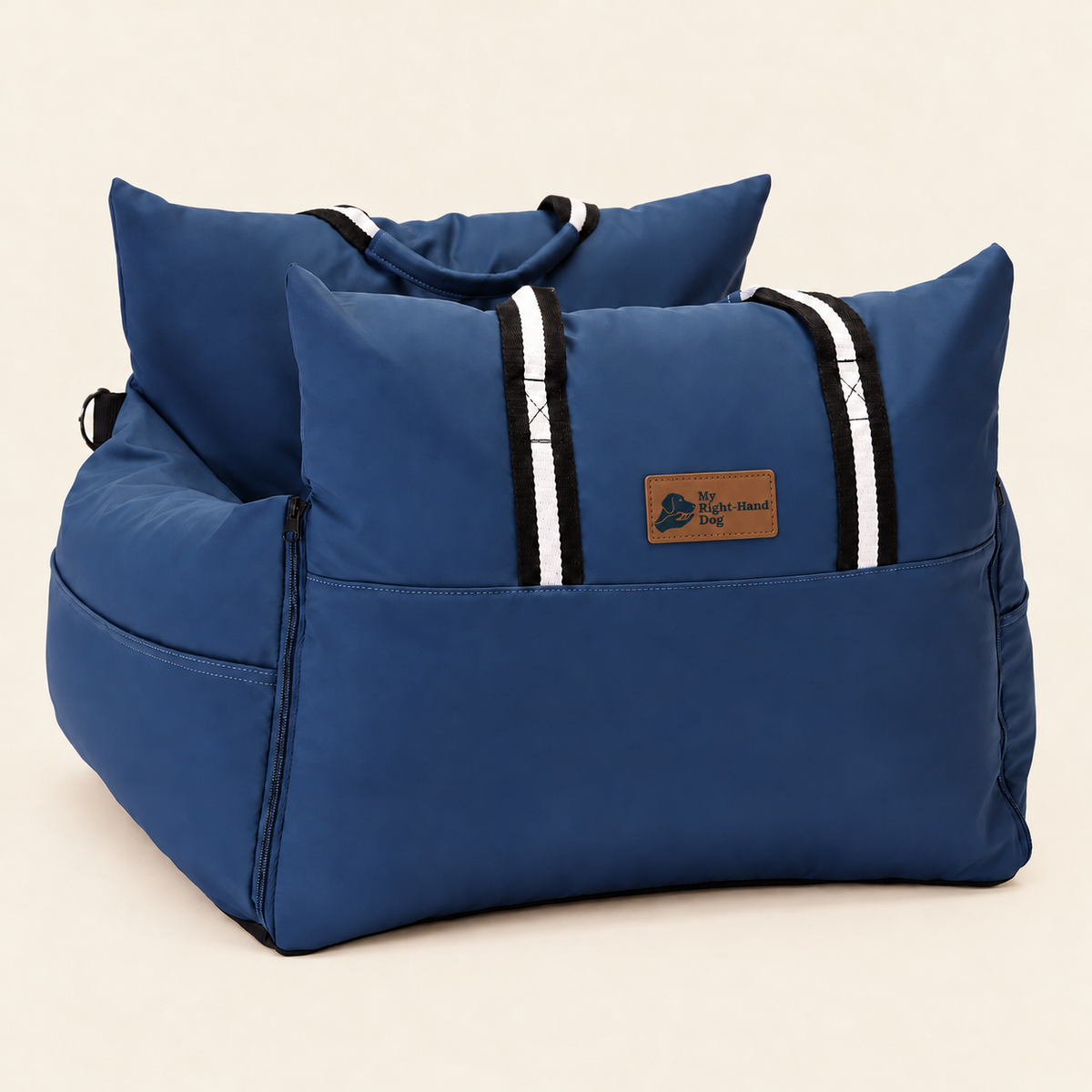 Pawvana anchored dog car bed in navy