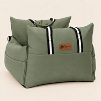 Pawvana anchored car bed — Green