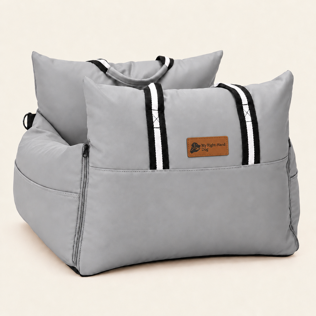 Pawvana anchored car bed — Grey